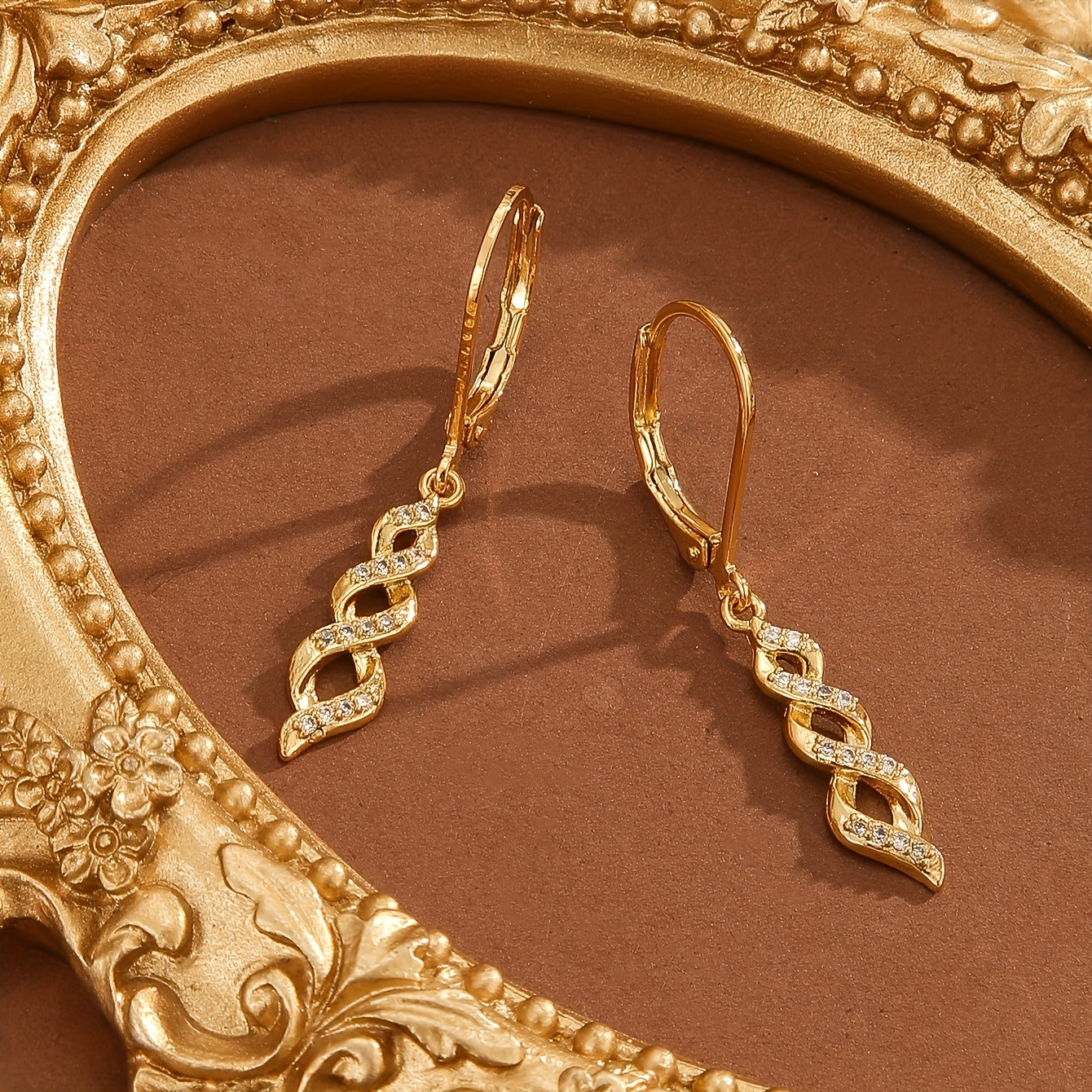 Shimmer Twist Ava Ohrringe | Gold