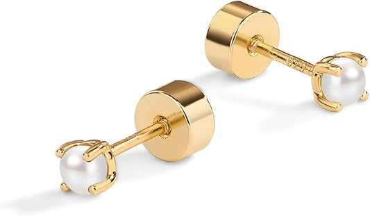 Dainty Perle Studs | Gold