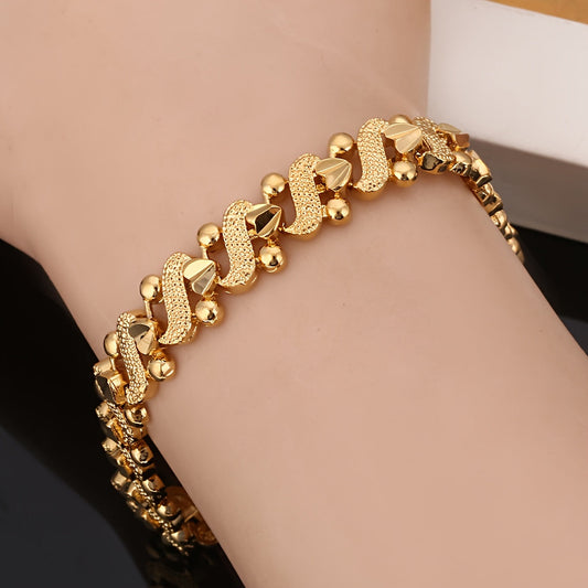 Lily Ornate Wave Armband | Gold