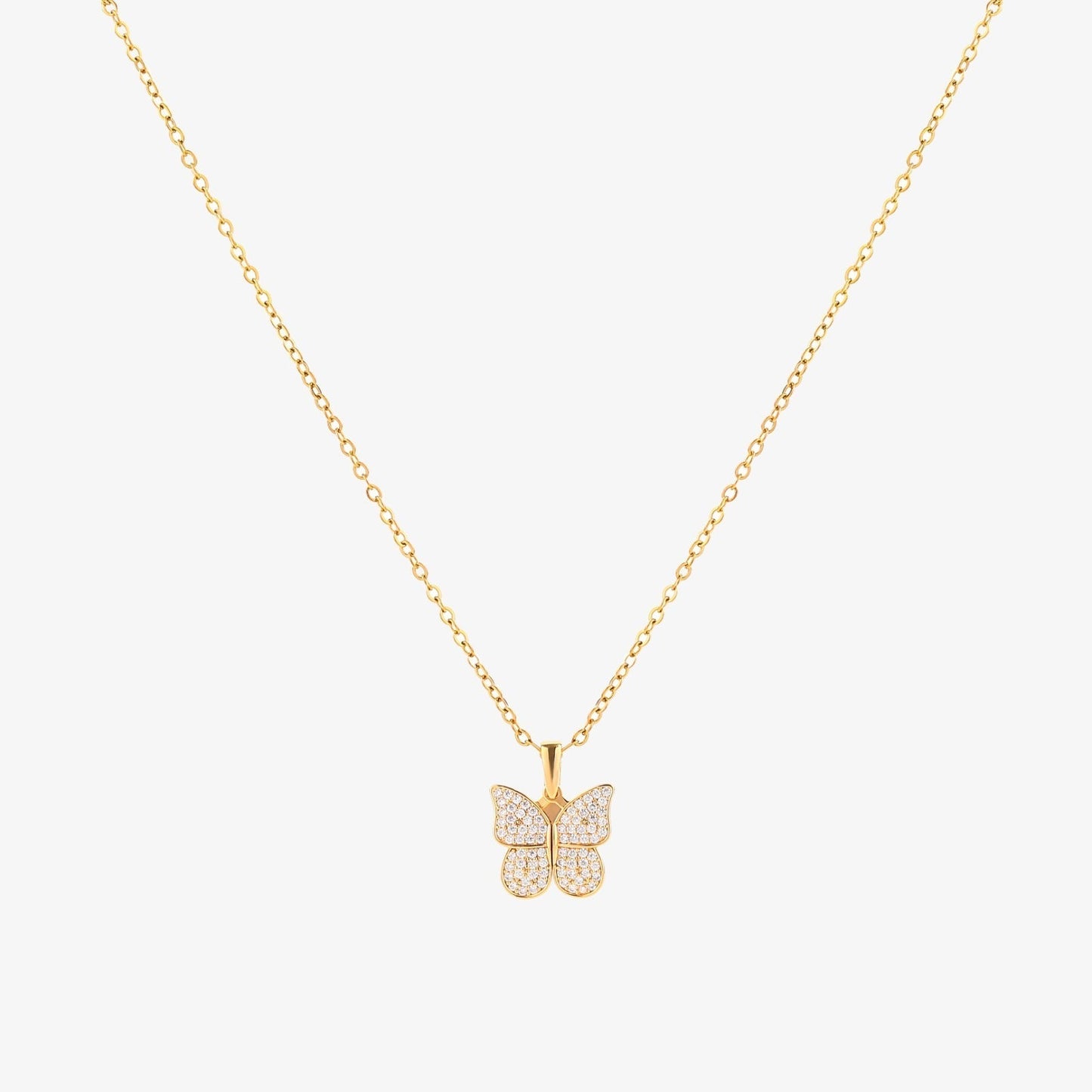 Radiant Butterfly Halskette | Gold