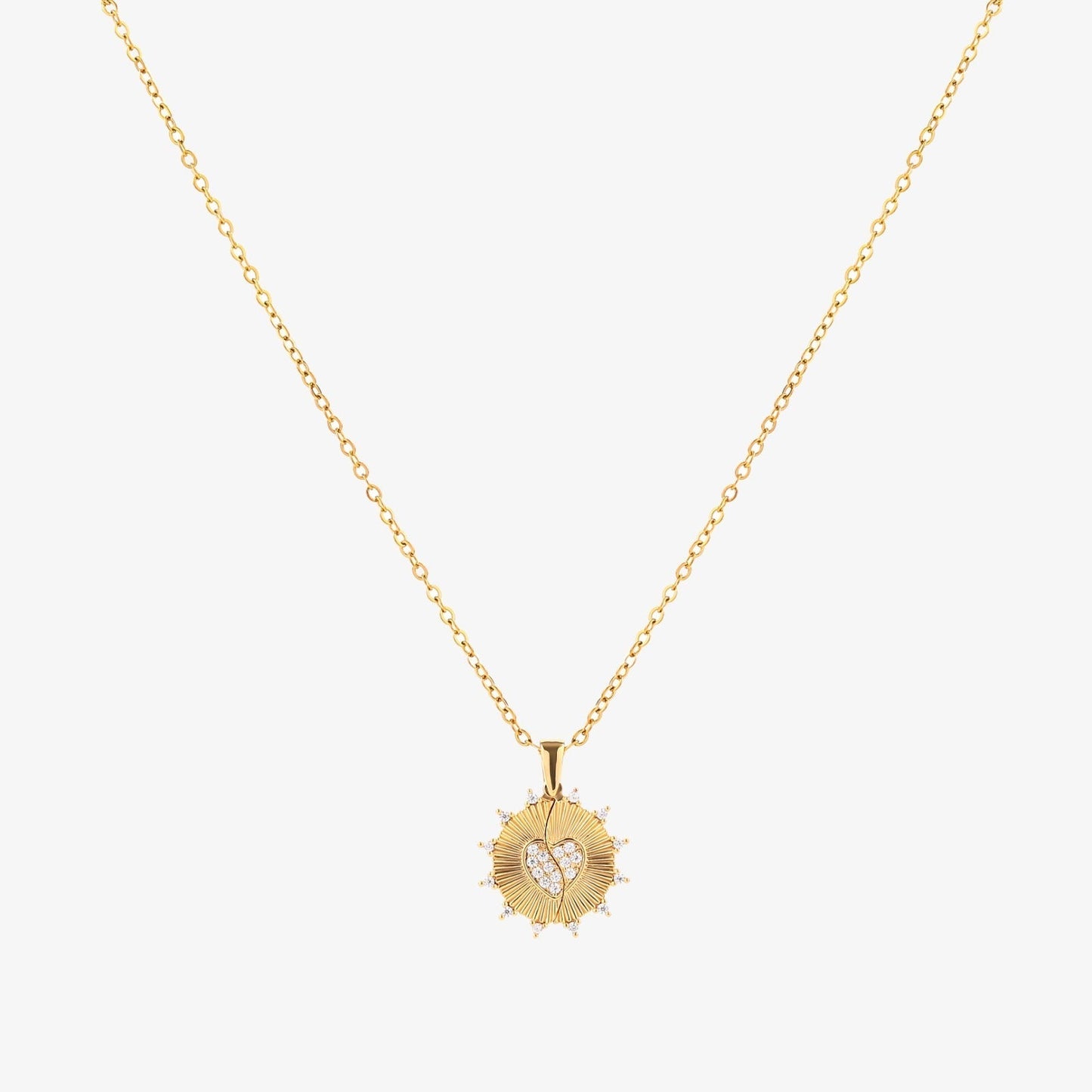 Sunray Love Halskette | Gold