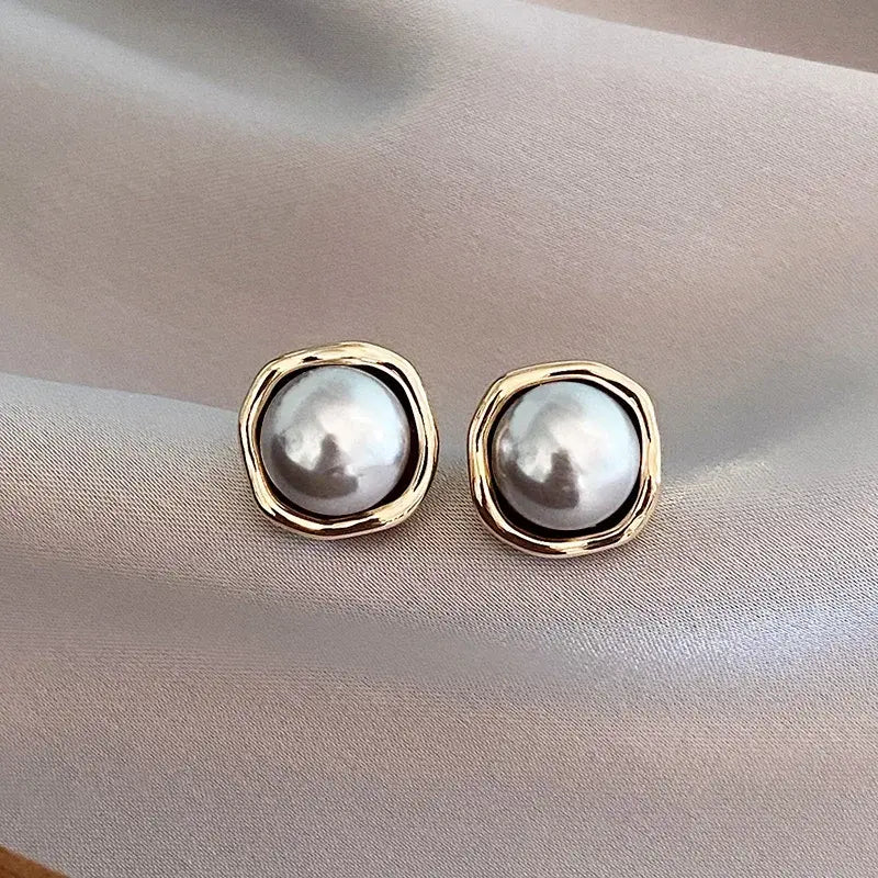 Gold Perle Ohrstecker