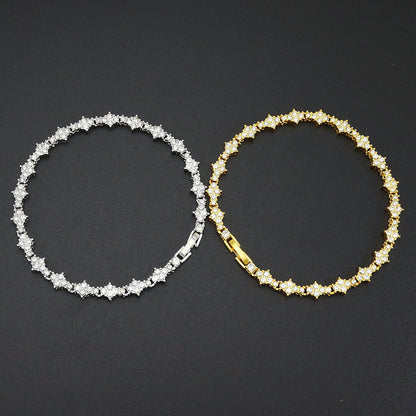 Classic Cluster Tennisarmband | Gold