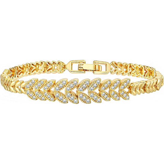 Everleaf Tennisarmband | Gold