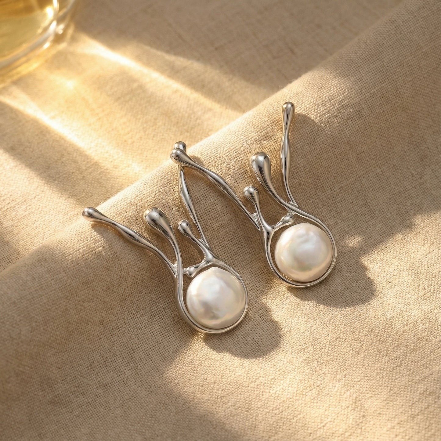 Artisan Perlenohrringe