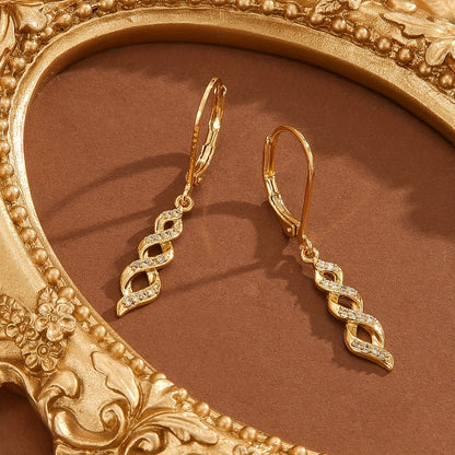Shimmer Twist Ava Ohrringe | Gold