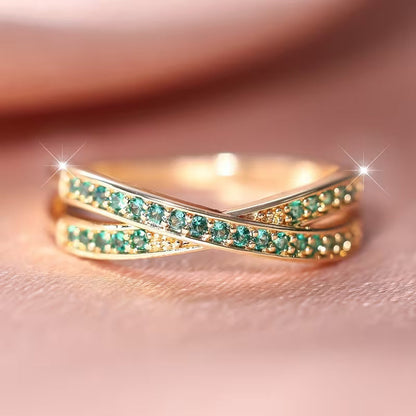 Smaragd Flow Ring | Gold