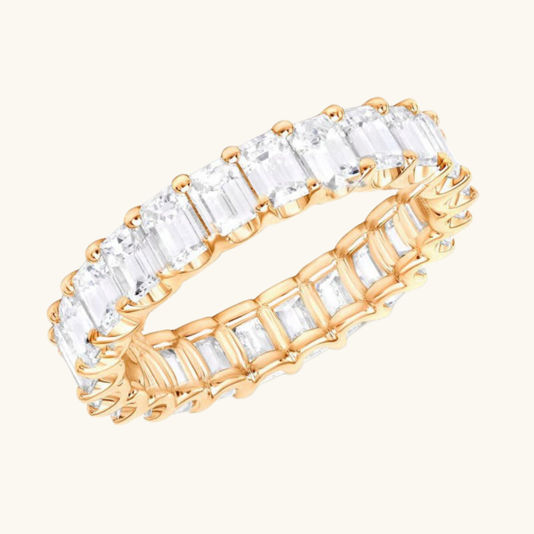Cubic Ring Gold