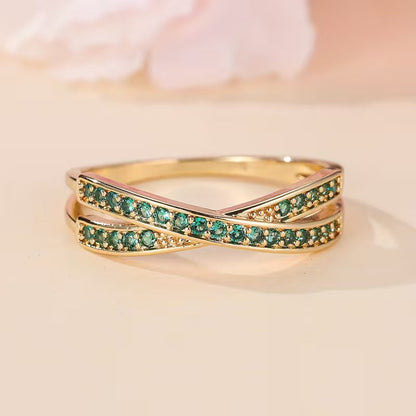 Smaragd Flow Ring | Gold