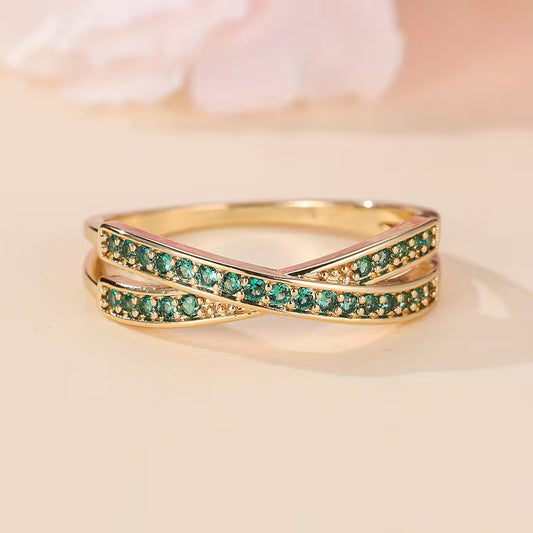 Smaragd Flow Ring | Gold