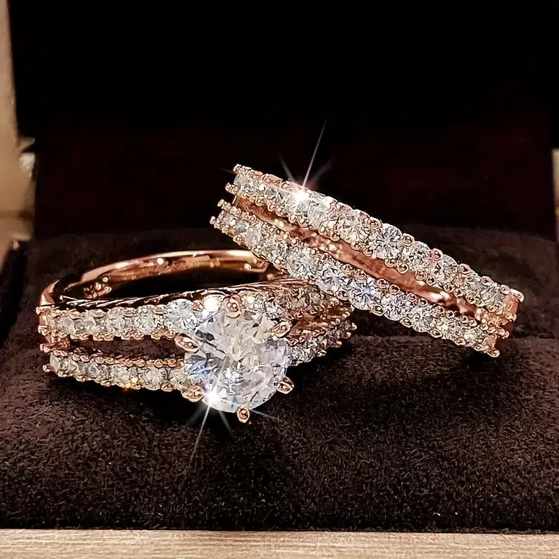 Eternal Radiance Ring-Set | Gold