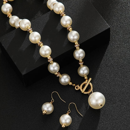 Chunky Perle Statement Halsketten-Set