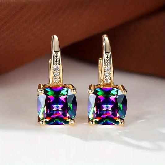 Mystic Stein Creolen | Gold