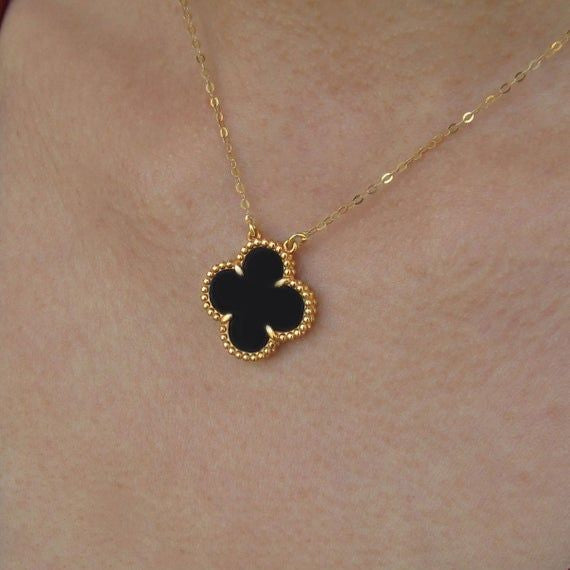Clover Halskette Black