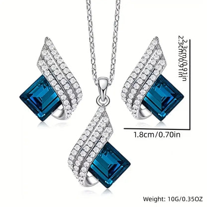 Brienne Solazure Schmuckset | Weiß Gold
