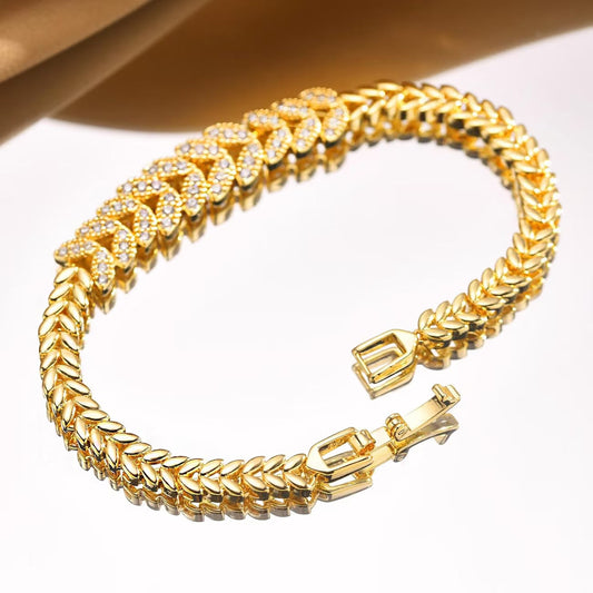Everleaf Tennisarmband | Gold