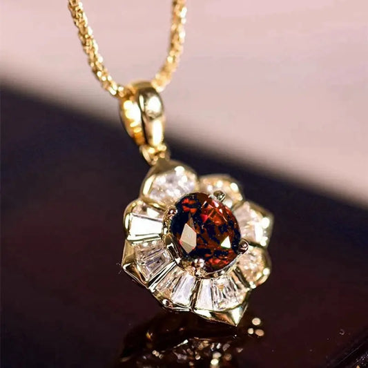 Kavella Solcrimson Halskette | Gold