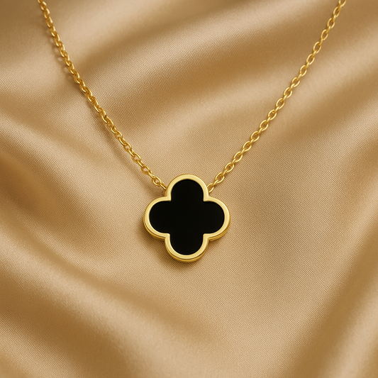 Clover Halskette Black