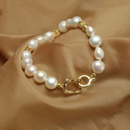 Freshwater Baroque Perlen Armband