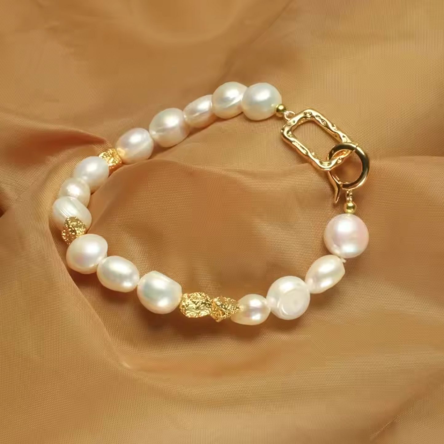 Freshwater Baroque Perlen Armband