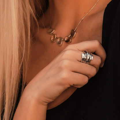Silber Multi Band Wrap Ring