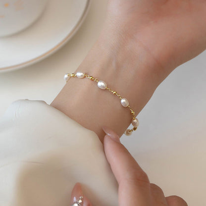 Baroque Perle Strand Armband