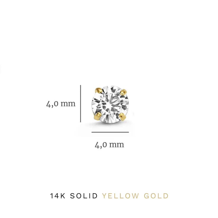 Dara Brillane Stein Ohrringe Set | Gold