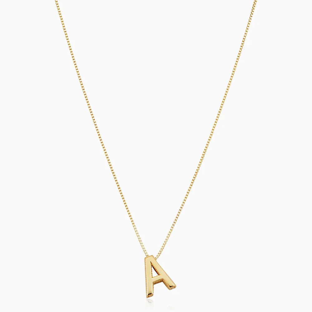 Love letter initial halskette | Gold