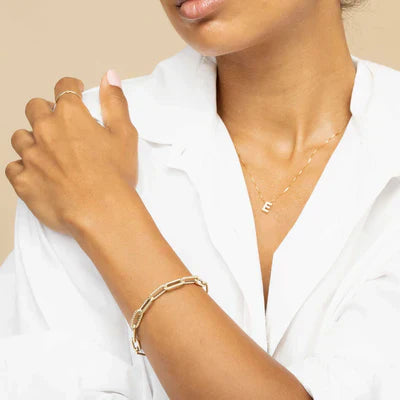 Love letter initial halskette | Gold