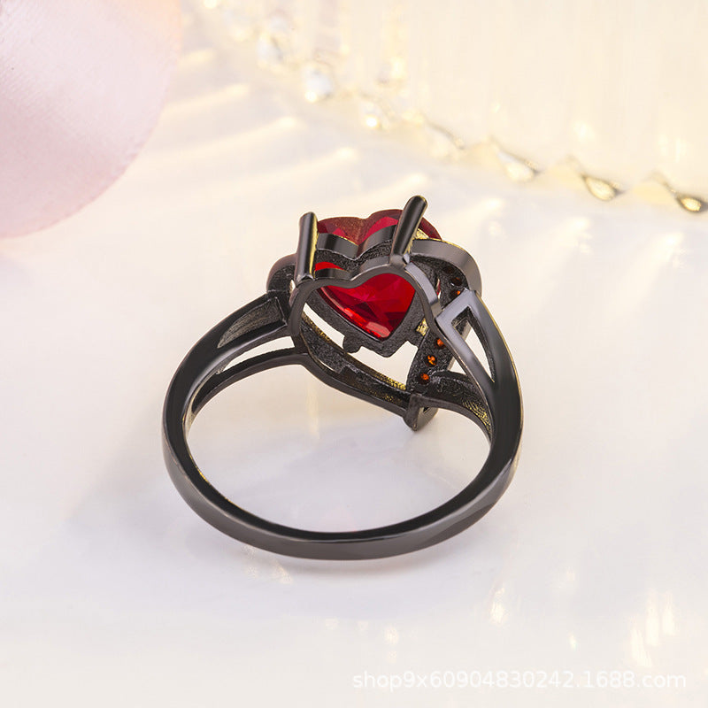 Calindra Rosethorne Ring | Black Finish