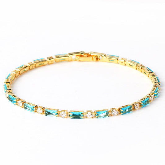 Natürlich Türkis Stein Armband | Gold