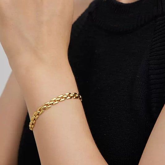 Timepiece Chain Armband | Gold