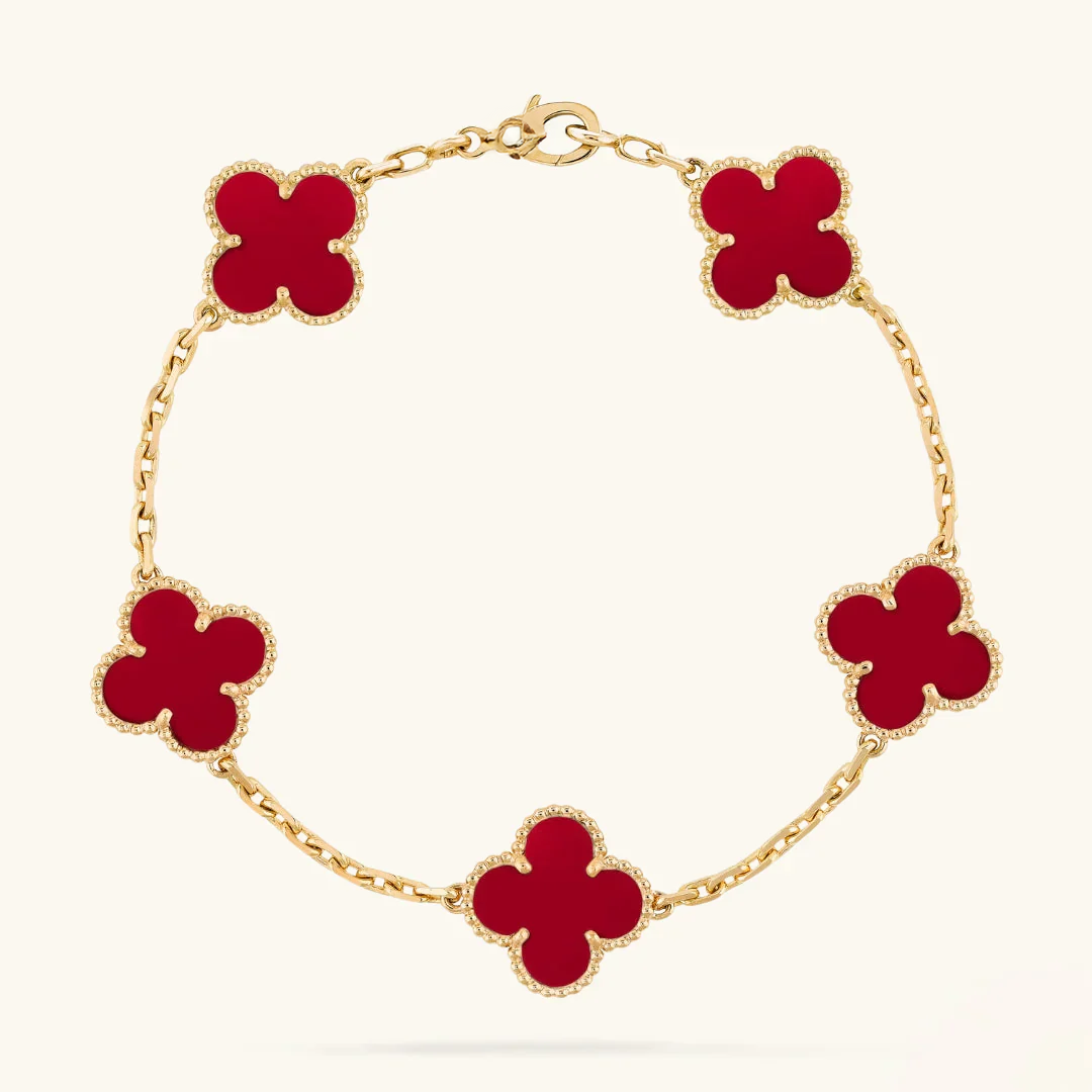 Clover Armband Red