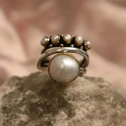 Perle Stacking Ringe Set