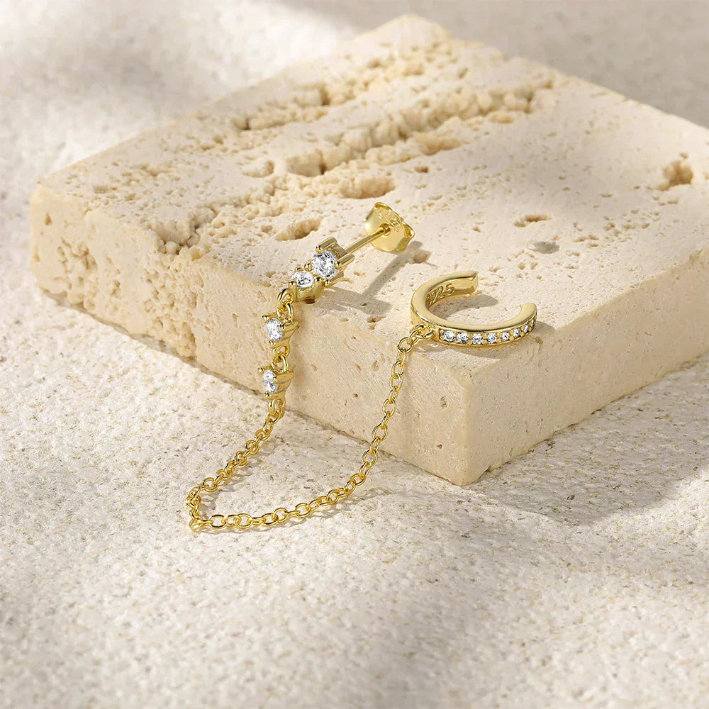 Audra Chain Cuff Ohrring