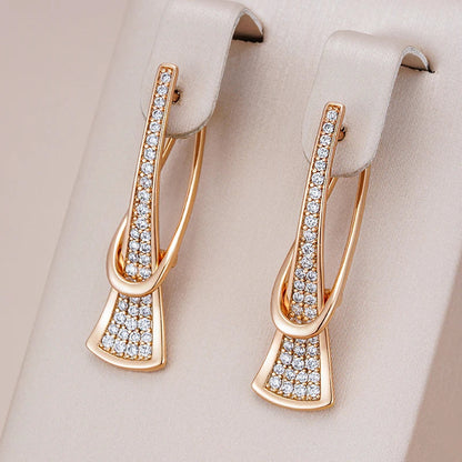 Radiant Layers Kristall Ohrringe | Gold