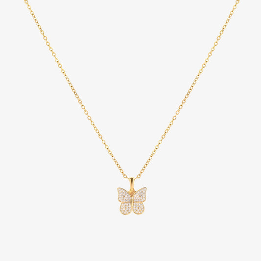 Radiant Butterfly Halskette | Gold