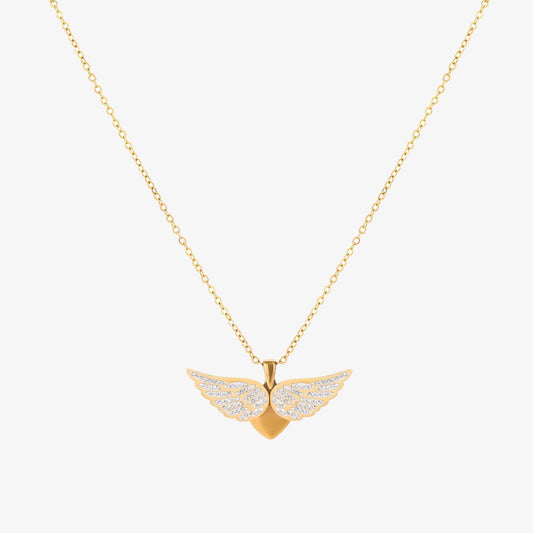 Soaring Angel Wings Halskette | Gold