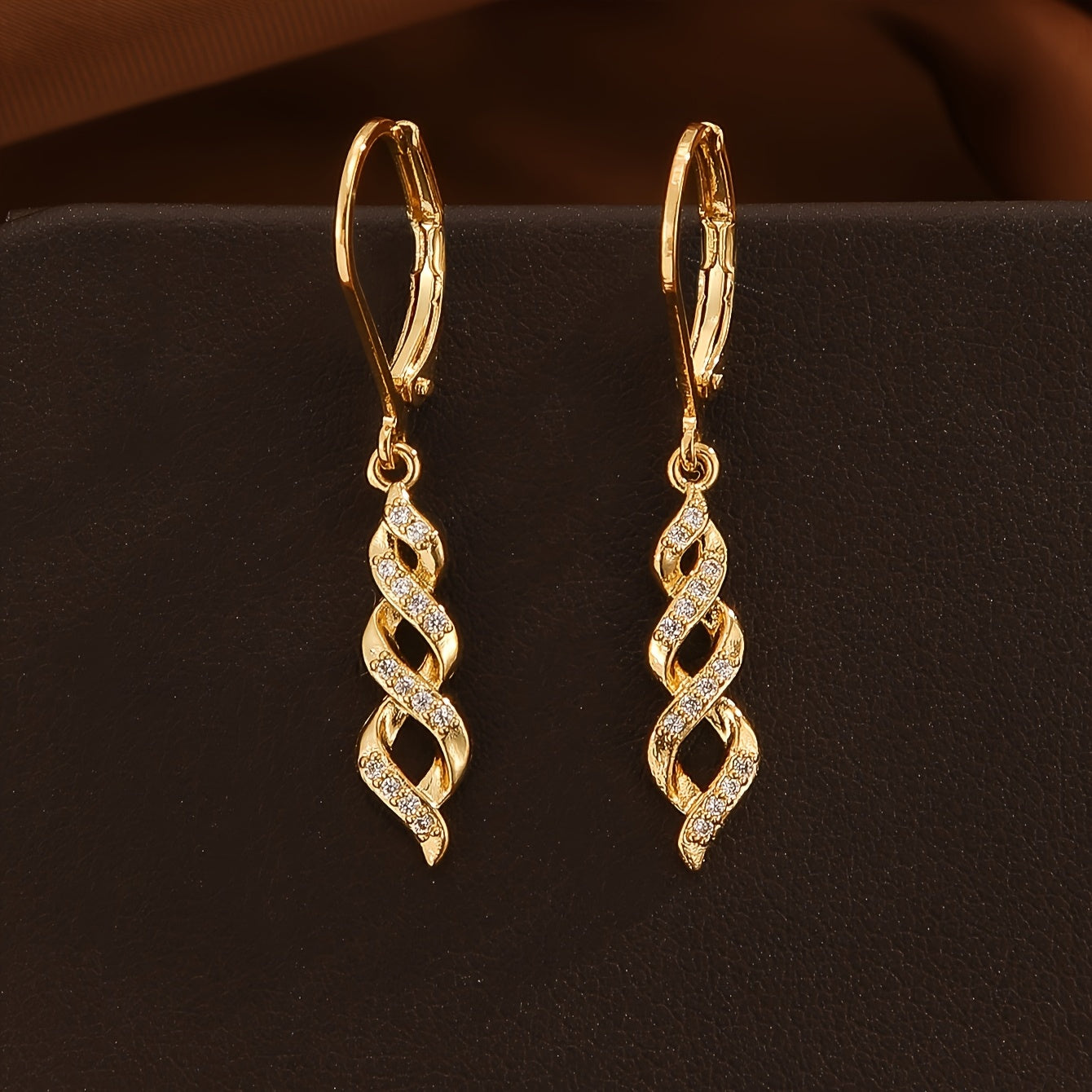 Shimmer Twist Ava Ohrringe | Gold