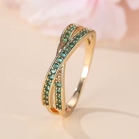 Smaragd Flow Ring | Gold