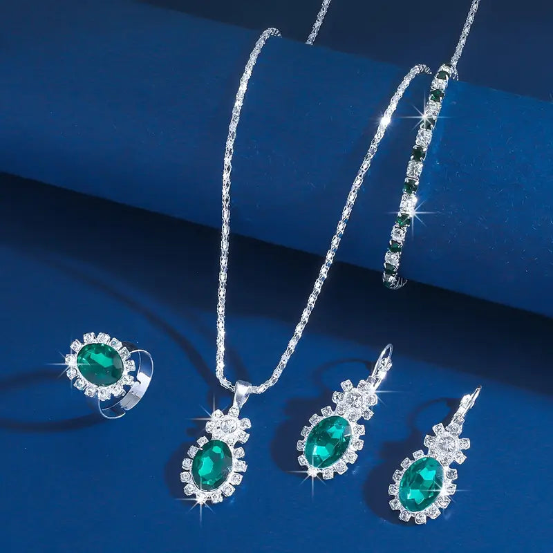 Seloria Grevalyn Schmuckset | Weiß Gold