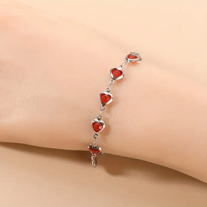 Ophelyra Garnetelle Armband | Weiß Gold