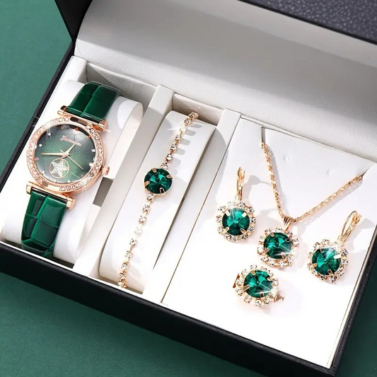 Verdantra Timecourt Schmuckset | Gold