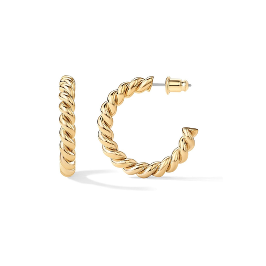 Rope Twist Creolen | Gold