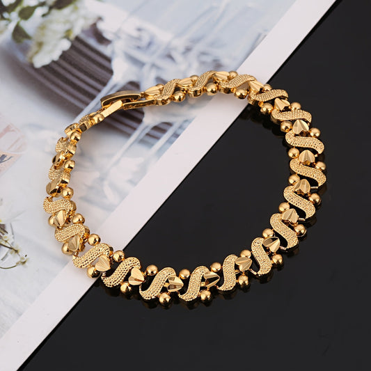 Lily Ornate Wave Armband | Gold