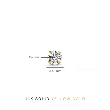Larmes de Lune Stein Ohrstecker | Gold