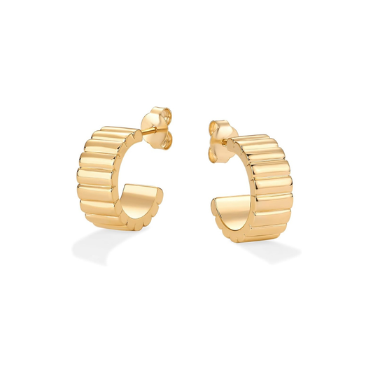 Classic Ridge Ohrringe | Gold