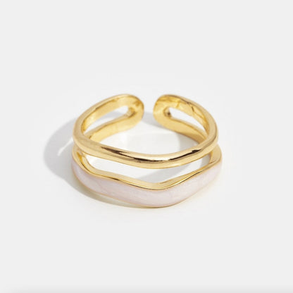 Gold Sculptural Wrap Ring
