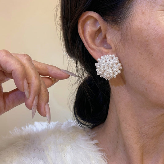 Elegant Inlaid Perle ohrringe