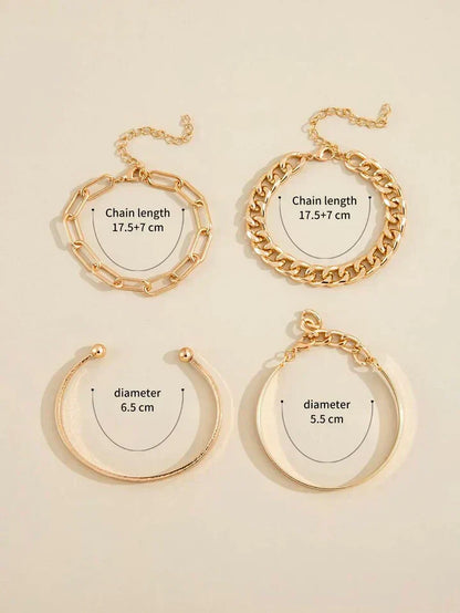 Elan Mercer Armband-Set | Gold